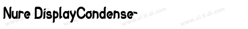 Nure DisplayCondense字体转换